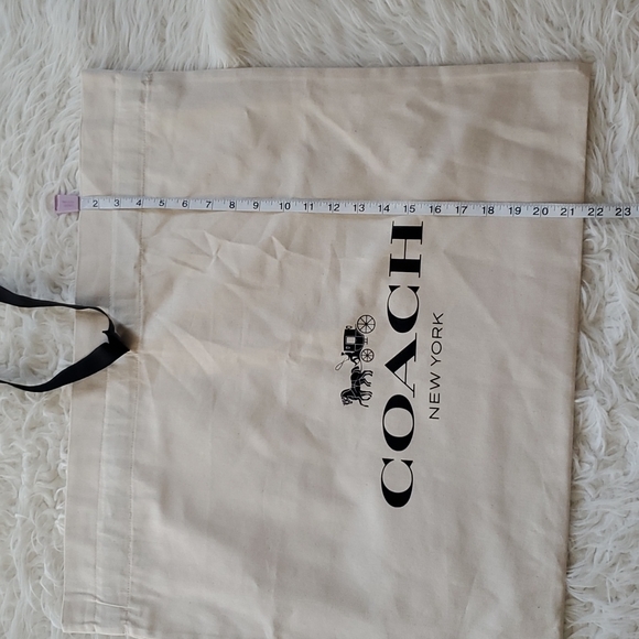 Coach Dust Bag Drawstring Brand New Without Tag Size 21.5" X 24.5" - Picture 3 of 7